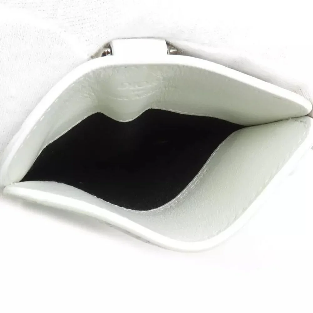 Auth Christian Dior Smartphone Case Phone Holder White Leather